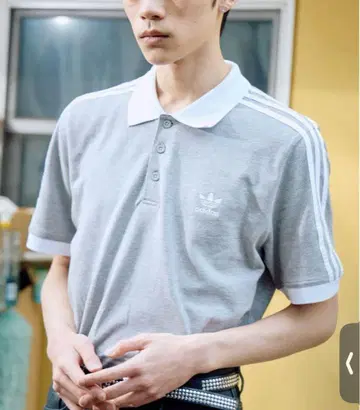 adidas 아디컬러 클래식 스리 스트라이프 피케 셔츠