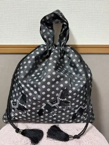 초품격 이아파피요네 자수 끈 가방 말
