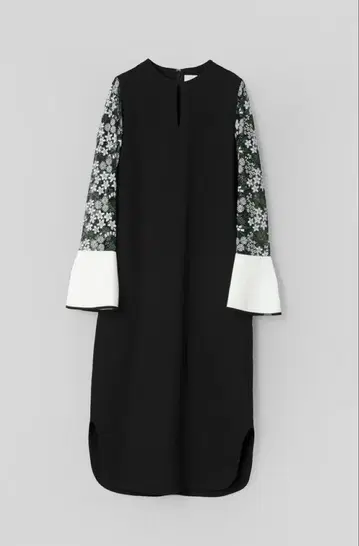 Mame Kurogouchi floral lace sleeve dress