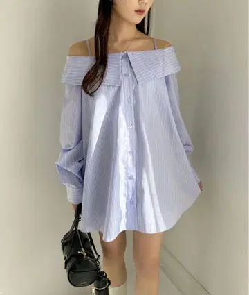 NICE CLAUP 스트라이프 셔츠