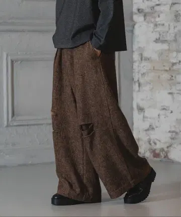 Casper John 부클레 데미지 슬랙스 XS