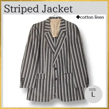 linen Striped Jacket, Vintage Archive