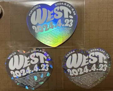 WEST. AWARD 돔 스티커 도쿄 오사카 후쿠오카