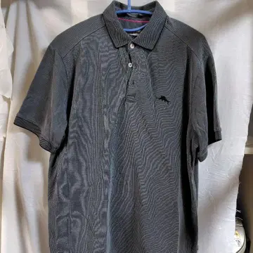 Tommy Bahama 다크 그레이 피케 셔츠