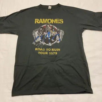 RAMONES ROAD TO RUIN TOUR 1979 티셔츠 XL