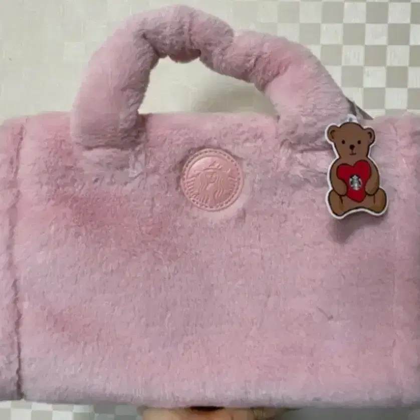 STARBUCKS | 스타벅스 Starbucks Be Mine Pink Fur Tote Bag