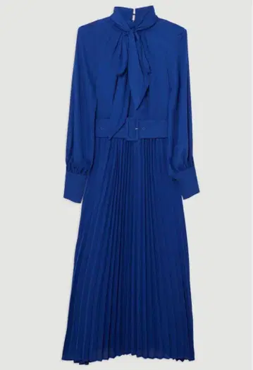Karen Millen 플리츠 벨트 장식 드레스