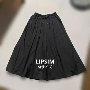 새상품급 LIPSIM 블랙 플레어 스커트 스카초 M 사이즈