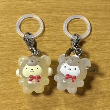 산리오 기념품 액세서리 라텍마 포차코 폼폼프린 2개