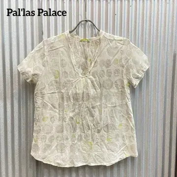 새상품급 팔라스 팰리스 Pal'las Palace 블라우스 도트 무늬