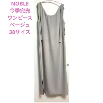 택 포함 새상품 noble 조젯 2way 원피스 베이지 38