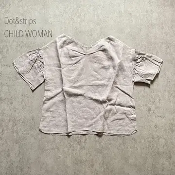 차일드우먼 CHILD WOMAN 프렌치 린넨 프릴 소매 블라우스