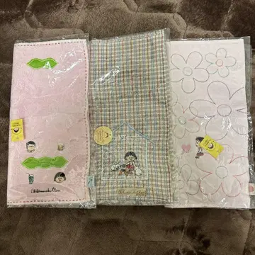 마루코는 아홉살 타월 손수건 3개