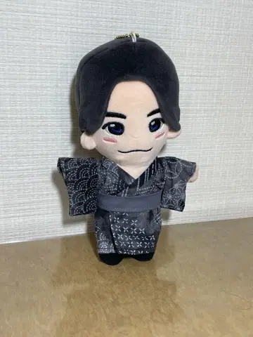 작은 인형 옷 유카타(자수 검정)