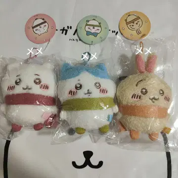 치이카와 하치와레 따뜻한 옷차림 마스코트 마스코트 토끼 하치와레 3점