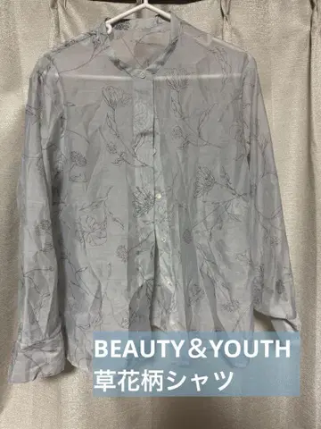 BEAUTY&YOUTH 꽃무늬 긴팔 셔츠 M