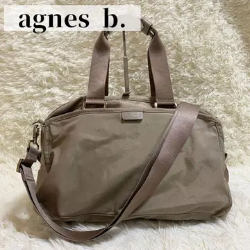 [ 새상품급 ] agnes b. 2way 보스턴 백 숄더 스트랩 포함
