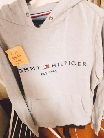 TOMMY HILFIGER 그레이 후드티 M