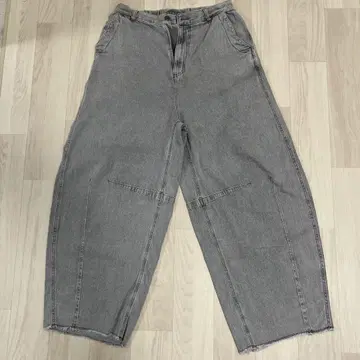 니코앤드 L 데님 코쿤 배럴 팬츠