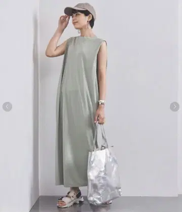 [ UNITED ARROWS ] 턱 슬리브리스 원피스