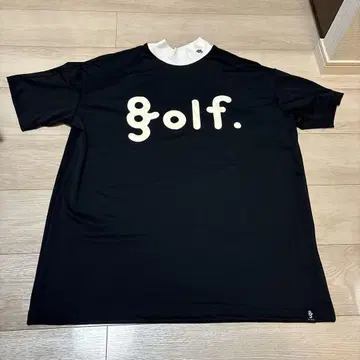 8G SHOOT 골프 로고 티셔츠 XL 블랙