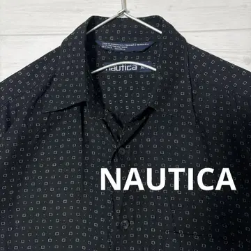 NAUTICA 레이온 100% 반팔 셔츠 노티카 레귤러 카라