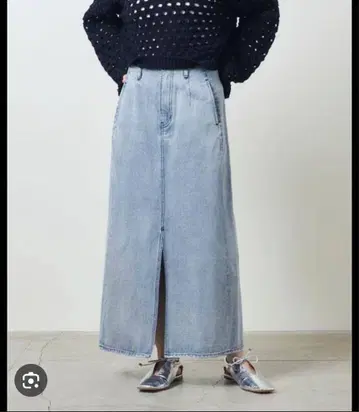 MARW UNITED ARROWS 데님 롱 스커트
