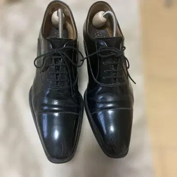 REGAL 블랙 가죽 드레스 신발 스트레이트 팁
