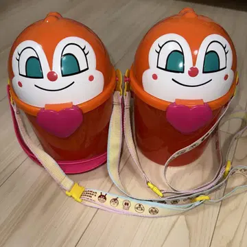 호빵맨 짤랑이 플라스틱 용기 오렌지
