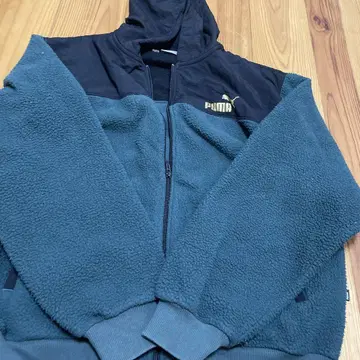 PUMA 플리스 자켓 L 사이즈 다크 그린 후드티 푸마