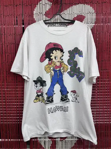 90년대 베티 부프 단추 없는 소매와 단추 없는 밑단 빈티지