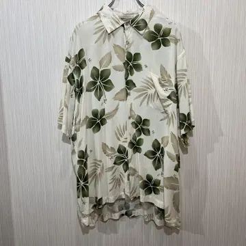 꽃 프린트 아로하 셔츠 히비스커스 빈티지 90년대 90s XXL
