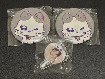 ME:I 캡슐 토이 시미즈 게이코 미니 아크릴 부채 캔 배지