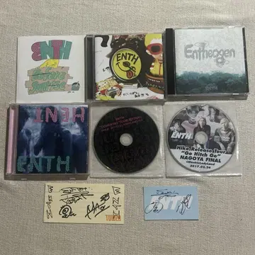 ENTH CD DVD 러버 밴드 사인 포함 스티커