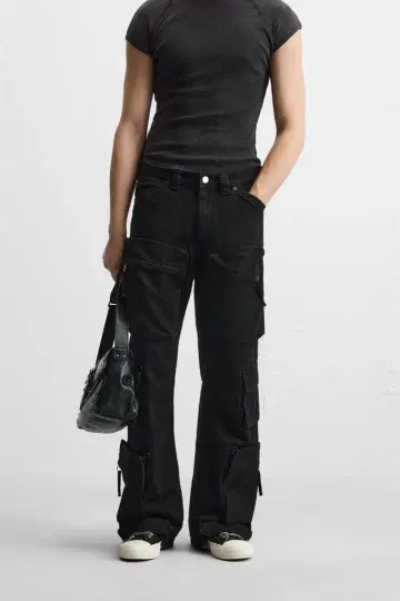 ZARA 자라 데님 카고 포켓 팬츠 EU40 JP31 완판템