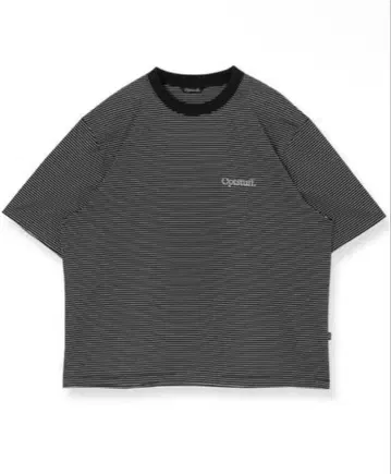OPTSTUFF BORDER T-SHIRT 블랙 L 보더 티셔츠