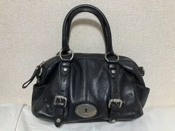 FOSSIL 블랙 레더 핸드백