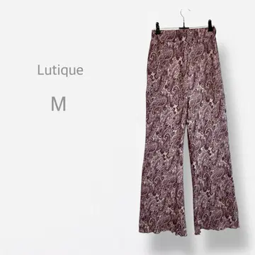 [ Lutique ] 새상품급 이지 팬츠 페이즐리 무늬 에스닉 허리밴딩