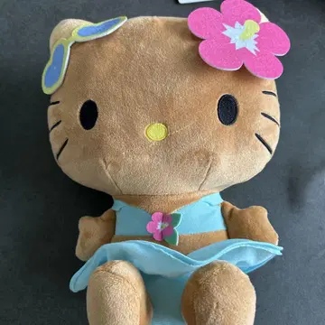헬로키티 L 인형 일광욕 걸 버전