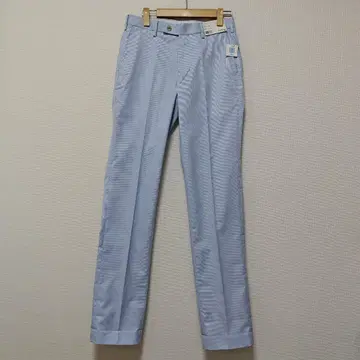 미사용 UNIQLO 유니클로 드라이 노타크 팬츠 블루 스트라이프 73cm