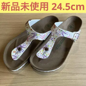 [미사용 새상품] 버켄스탁 기제 꽃무늬 샌들 24.5cm 비건 사양