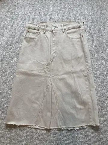 Levis 리바이스 데님 34 스커트 베이지 빈티지