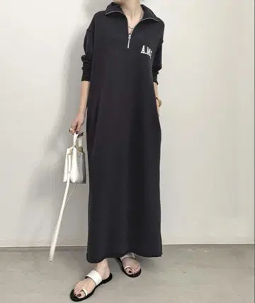 라빠르망/아메리카나 Half Zip Sweat Onepiece