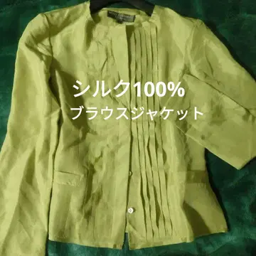 BODY DRESSING Deluxe 옅은 그린 자켓 [실크 100%]