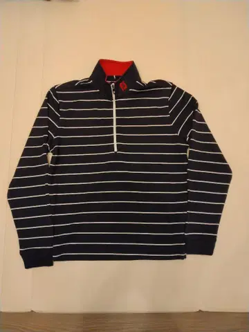 FootJoy 네이비 스트라이프 하프 지퍼 (중고품)
