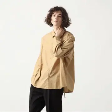 새상품 HARE 베이지 빅 브로드 셔츠 M