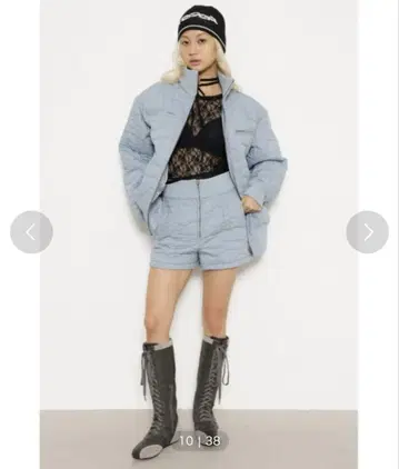 LAGUAGEM 퀼팅 쇼트 팬츠