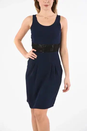 A/X Armani Exchange 슬리브리스 원피스 블랙