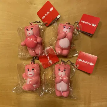베리 BELLYGOM 3D 고무 마스코트 BC 키링 4개 세트