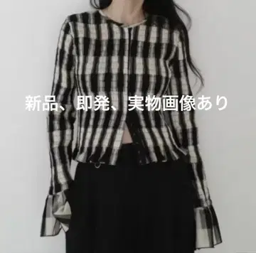 새상품, 즉시 발송, SHIRRING DESIGN BLOUSE 사이즈 2